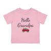 Hello Grandpa Infant Shirt, Baby Tee, Infant Tee