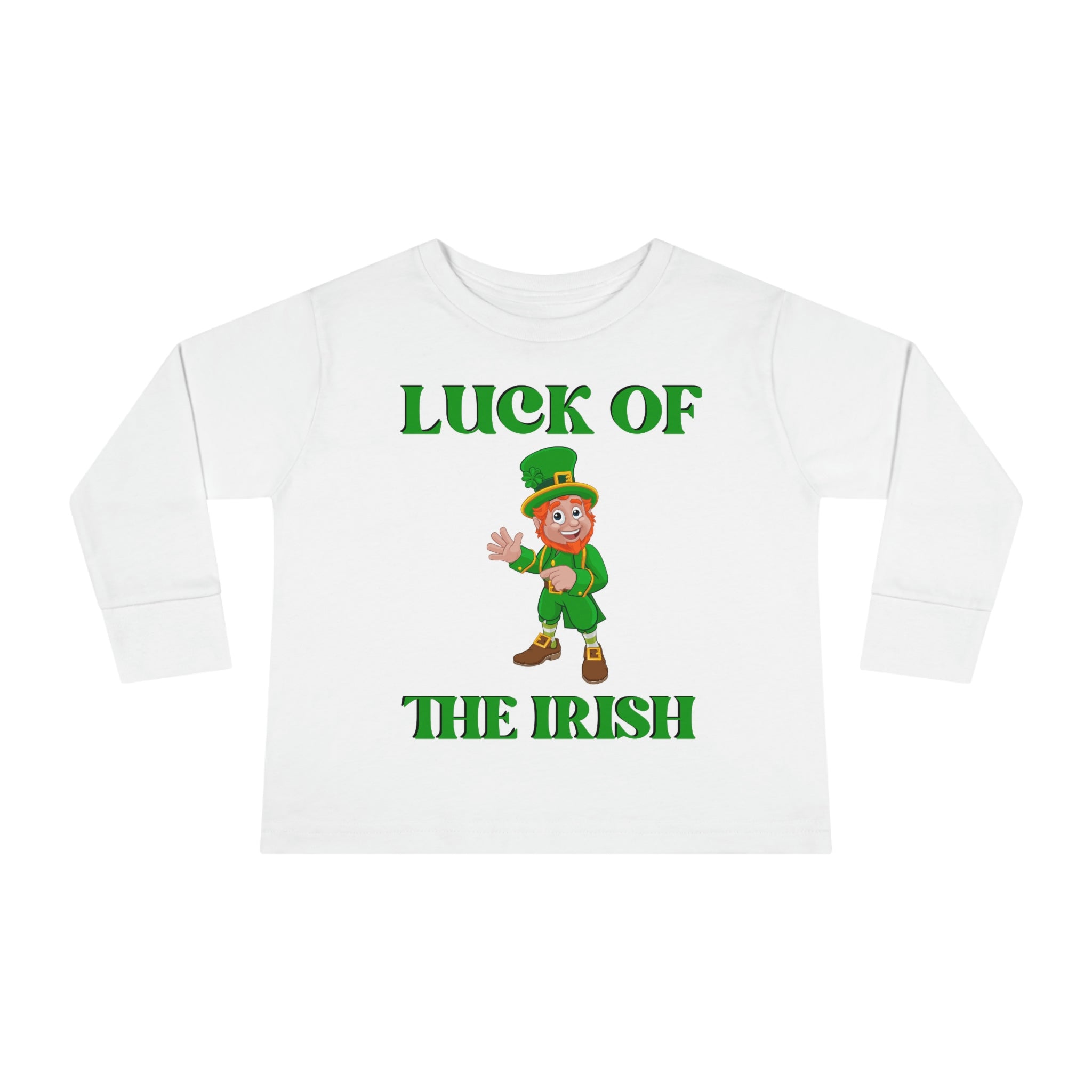 Luck Of The Irish Toddler Long Sleeve Pumpkin Tee
