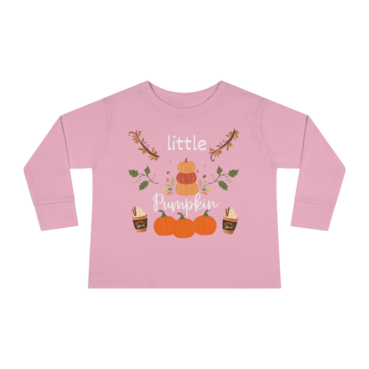 Toddler Long Sleeve Pumpkin Tee