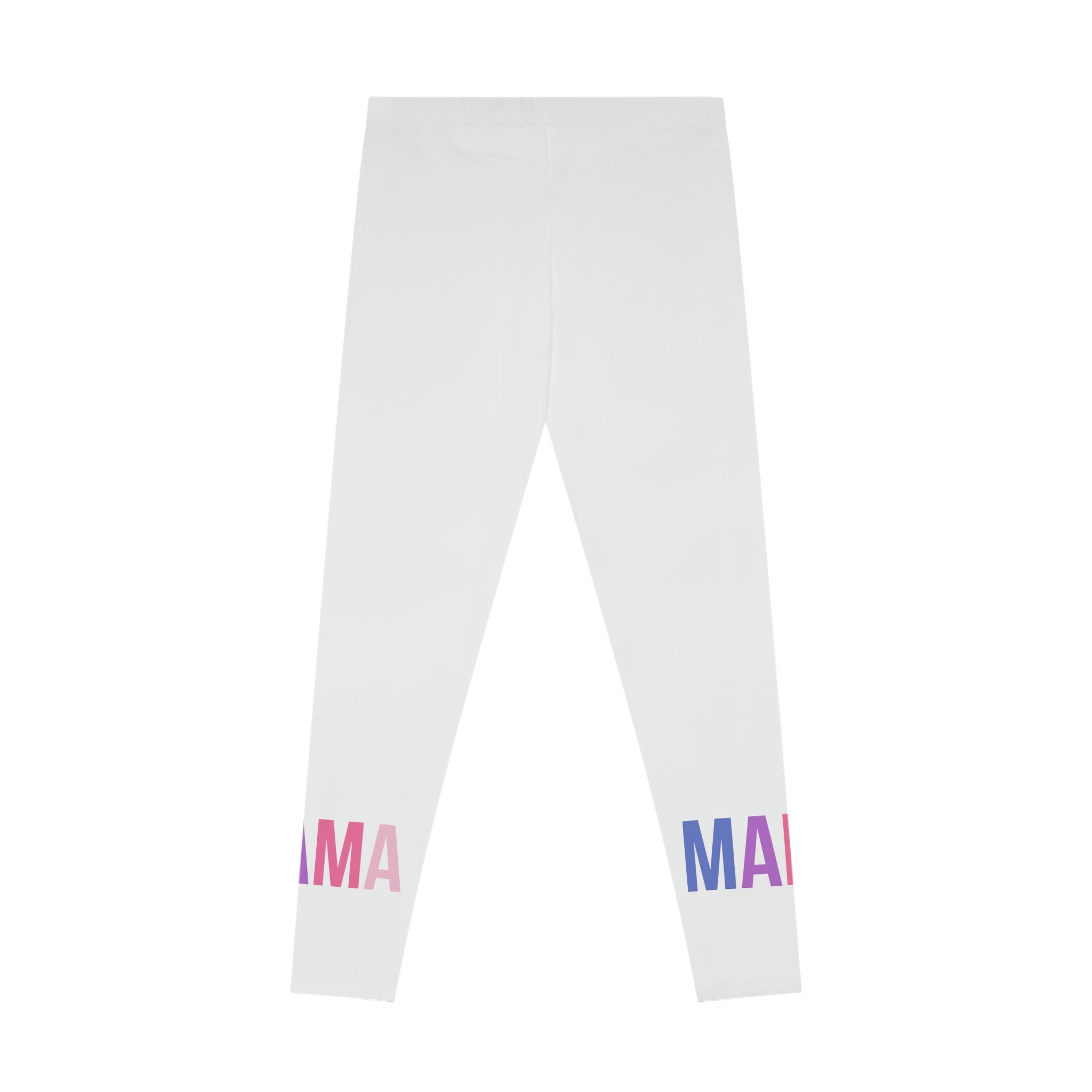 Mama Colorful Design Stretchy Leggings