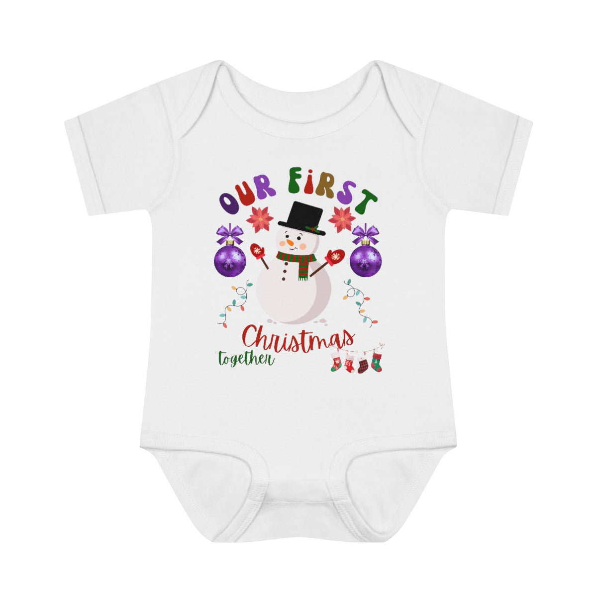 Our First Christmas Together Baby Bodysuit