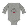 Load image into Gallery viewer, Hello Grandpa Long Sleeve Baby Bodysuit