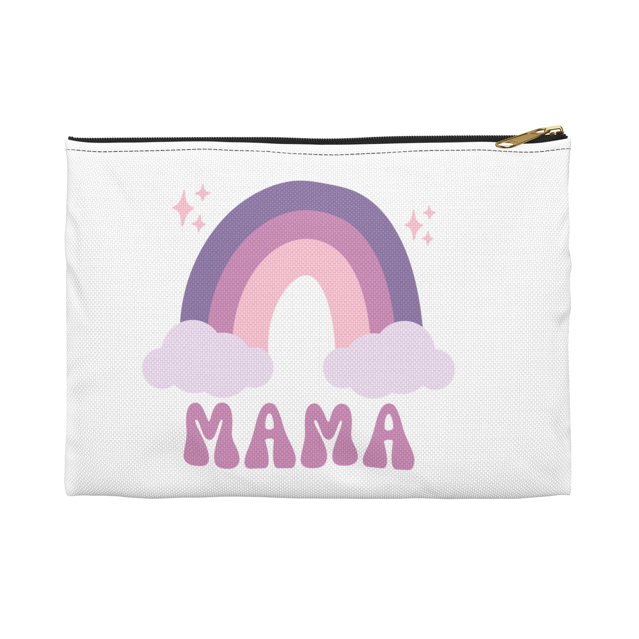 Rainbow Mama Colorful Design Accessory Pouch Bag