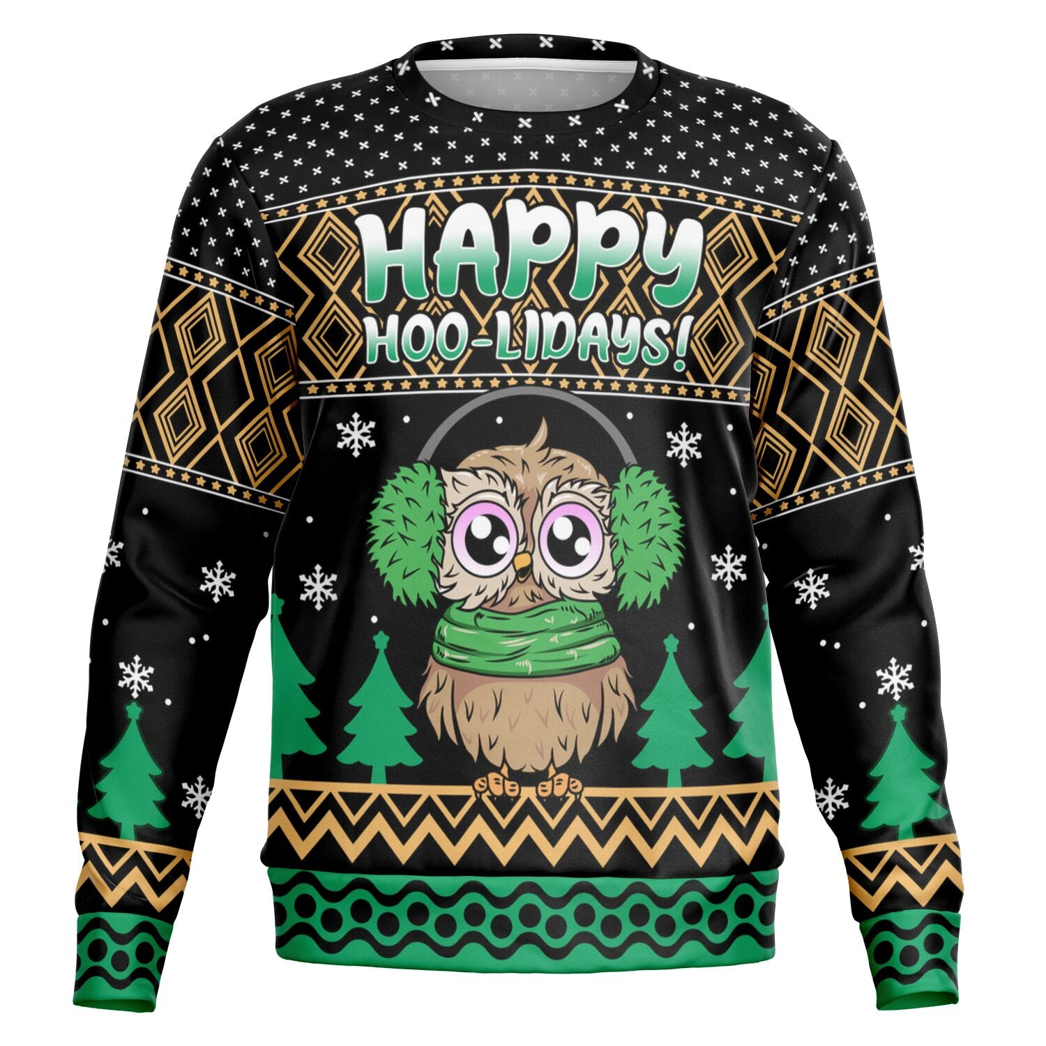 Happy Hoo-lidays Christmas Fashion Adult Sweatshirt