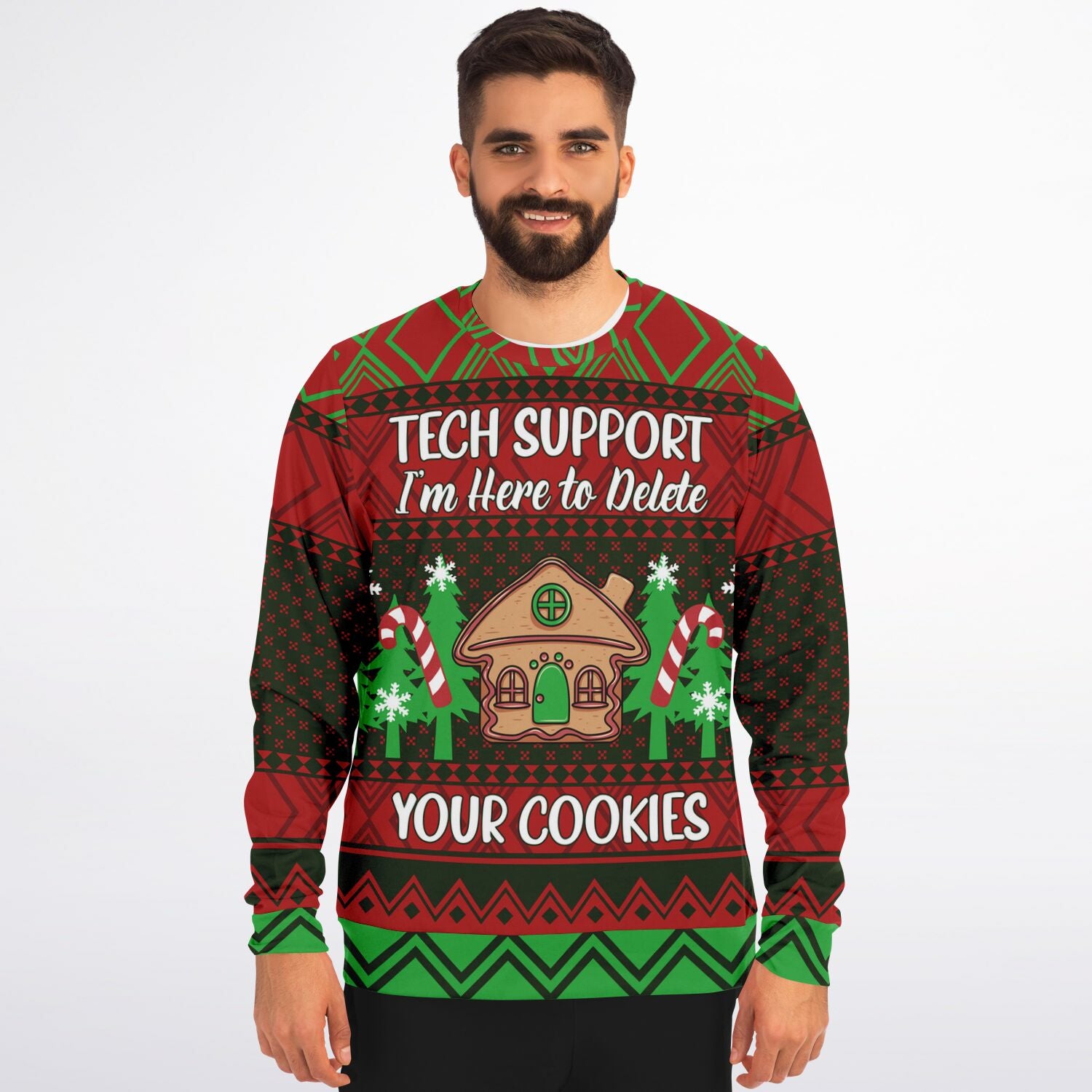 Tech Support Christmas Fashion Adult Sweatshirt