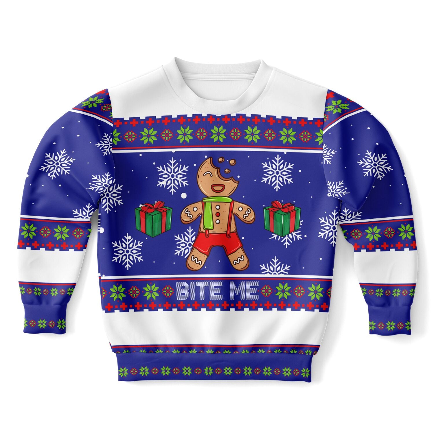 Bite me Christmas Fashion Kids/Youth Sweatshirt