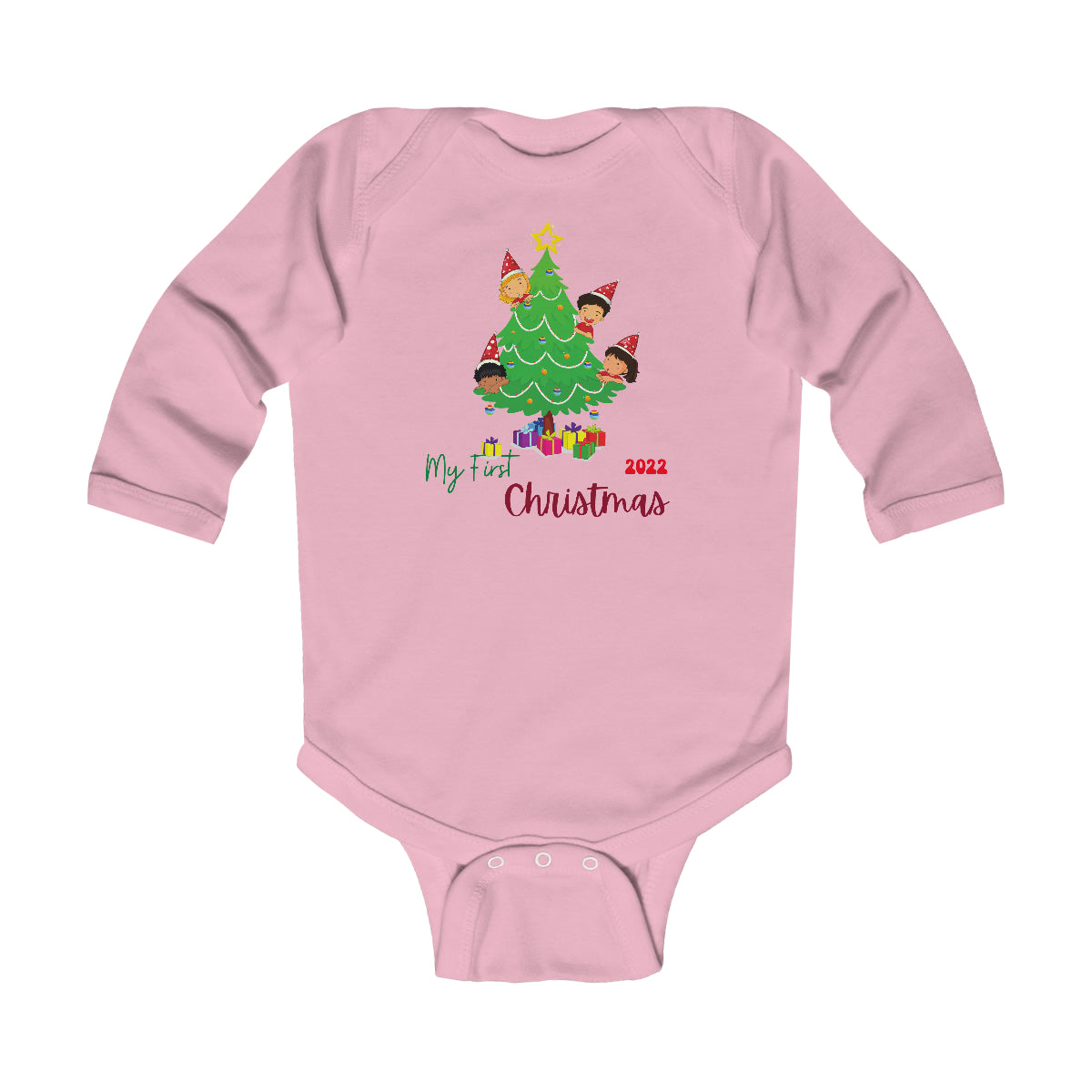 My first Christmas Christmas Tree, Baby Long Sleeve Bodysuit, Infant Long Sleeve Bodysuit, Christmas Baby Long Sleeve Bodysuit