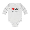 Load image into Gallery viewer, I Love My Mom &amp; Dad Long Sleeve Baby Bodysuit
