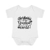 Load image into Gallery viewer, The greatest gift to the world Baby Bodysuit, Christmas Baby Bodysuit, Merry Christmas, Christmas Baby Bodysuit, Infant Bodysuit, Merry Christmas Baby Bodysuit