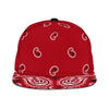 Classic Red Bandana All Over Snapback Hat