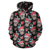 Load image into Gallery viewer, Red &amp; Black Skull Hoodies