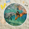 Load image into Gallery viewer, Dolphin Kiss Beach Blanket