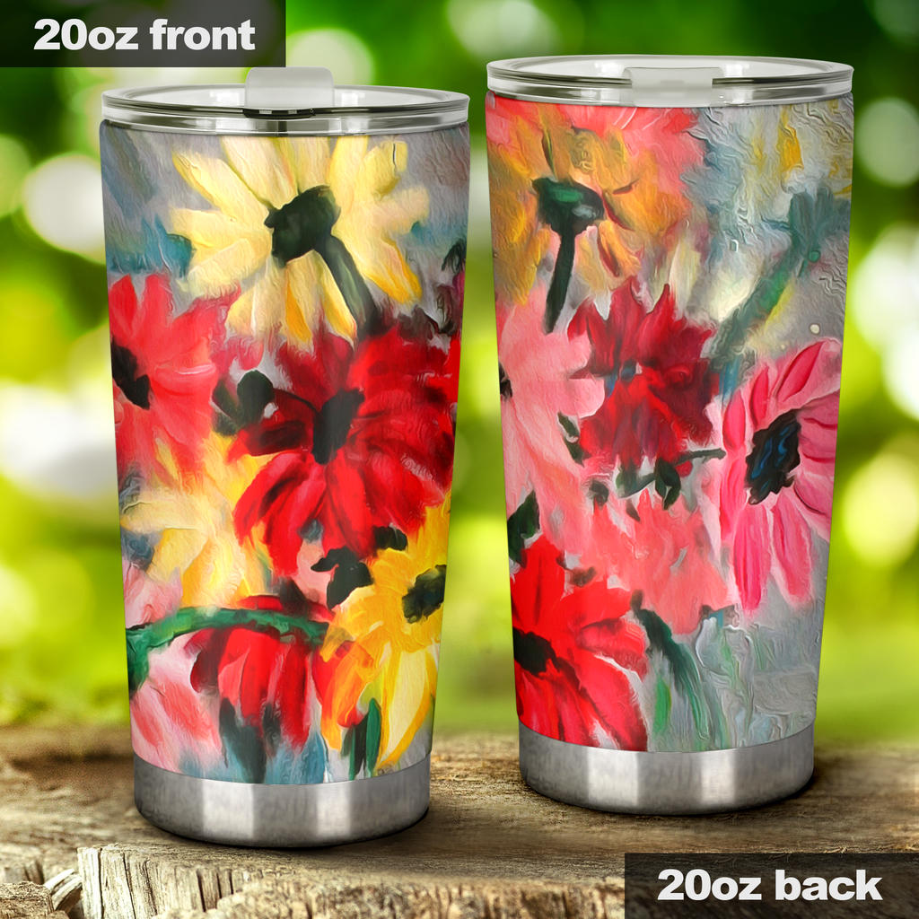 The Crystal Vase Fine Art Tumbler from Original Painting
