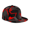 Red and Gray Camo Snapback Hat