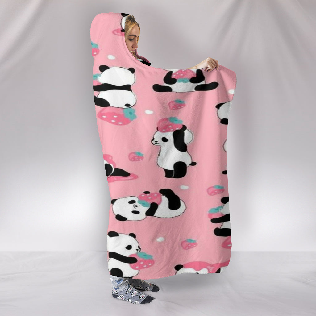 Baby Panda Snuggle Hooded Blanket