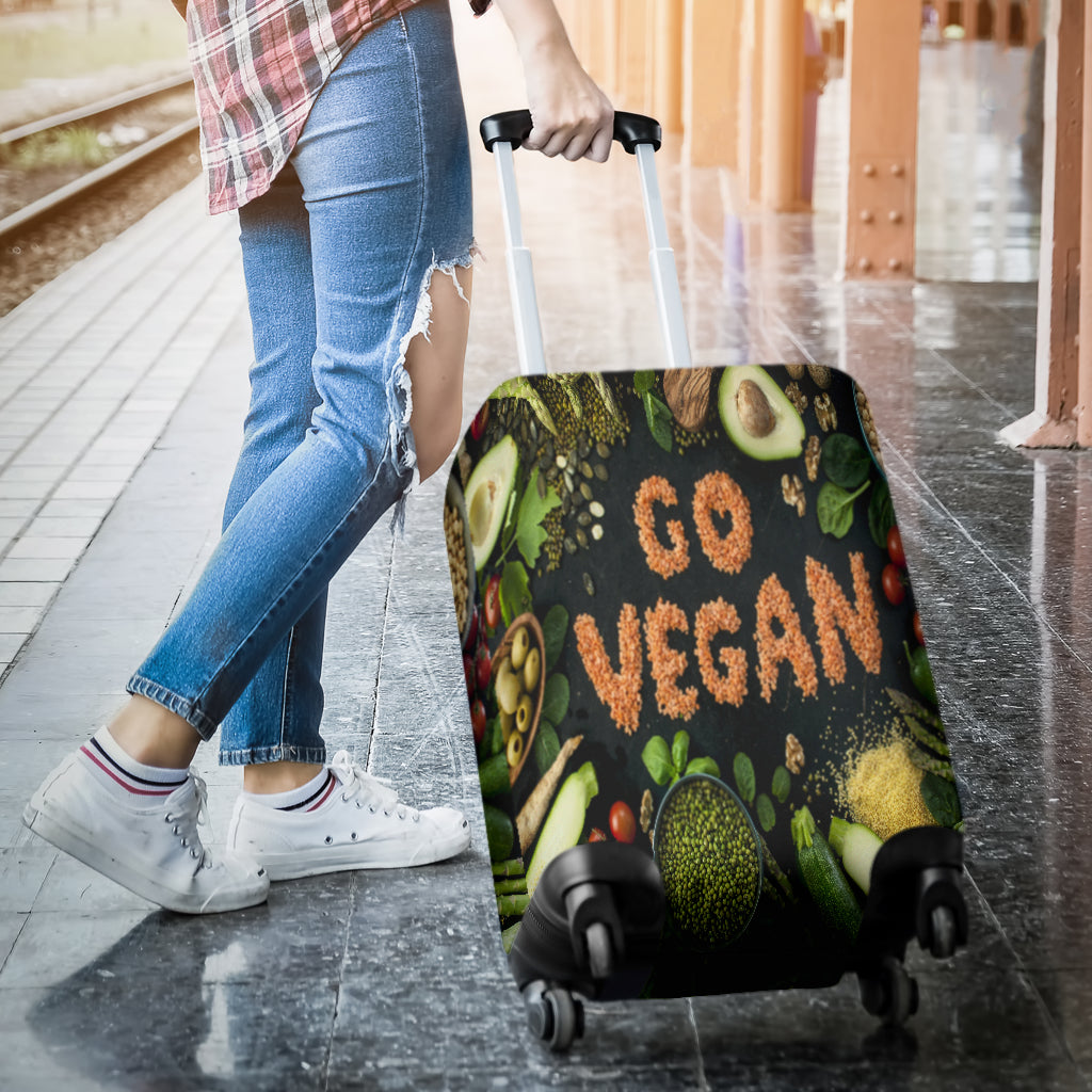 Go Vegan Luggage Cover