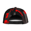 Red and Gray Camo Snapback Hat