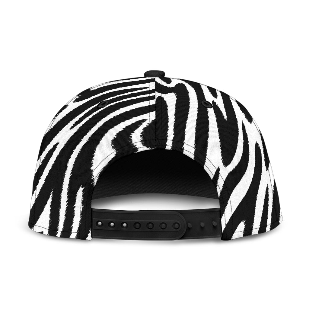 Snap Back Hat Zebra Animal Print