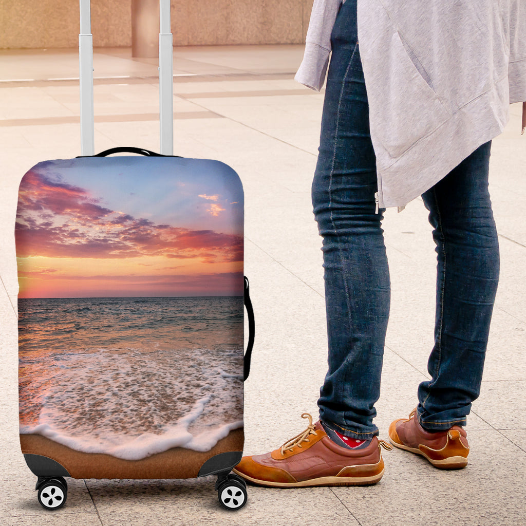 Beach Sunset Luggage Cover