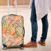 Travel Stamps Luggage Cover