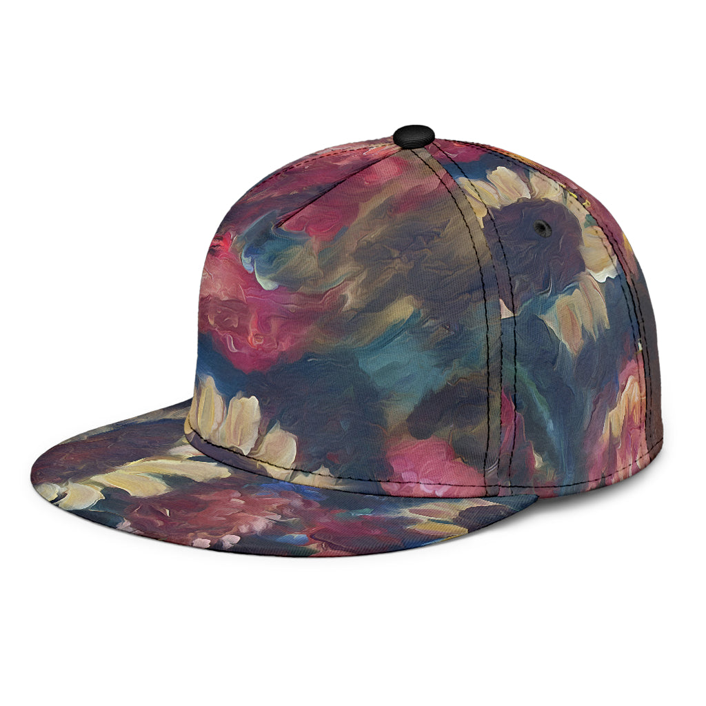 The Sunflower Bouquet Fine Art Snapback Hat from Painting