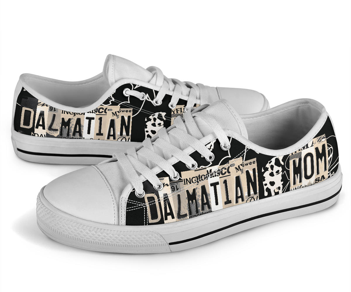 Dalmatian Mom Low Top Shoes