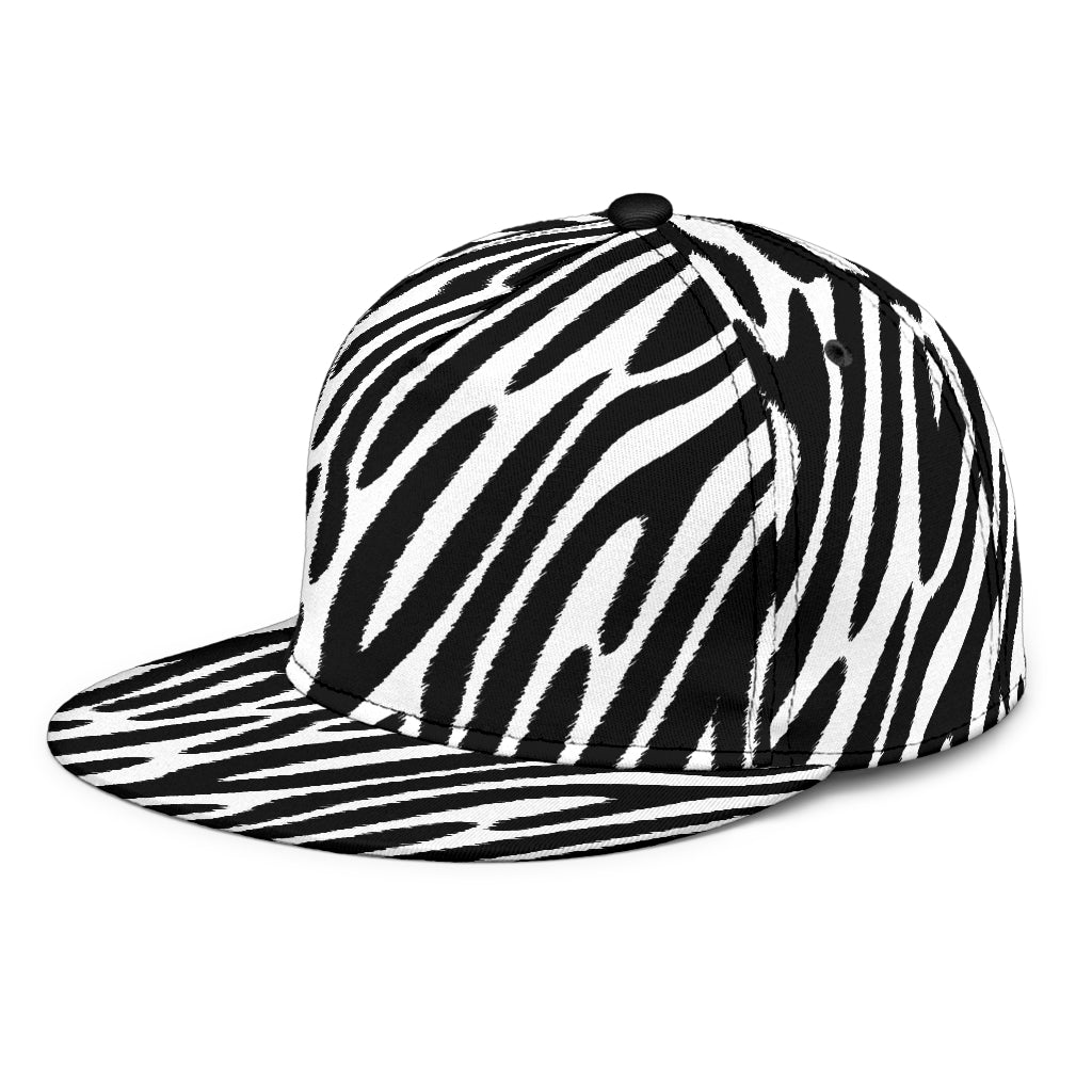 Snap Back Hat Zebra Animal Print