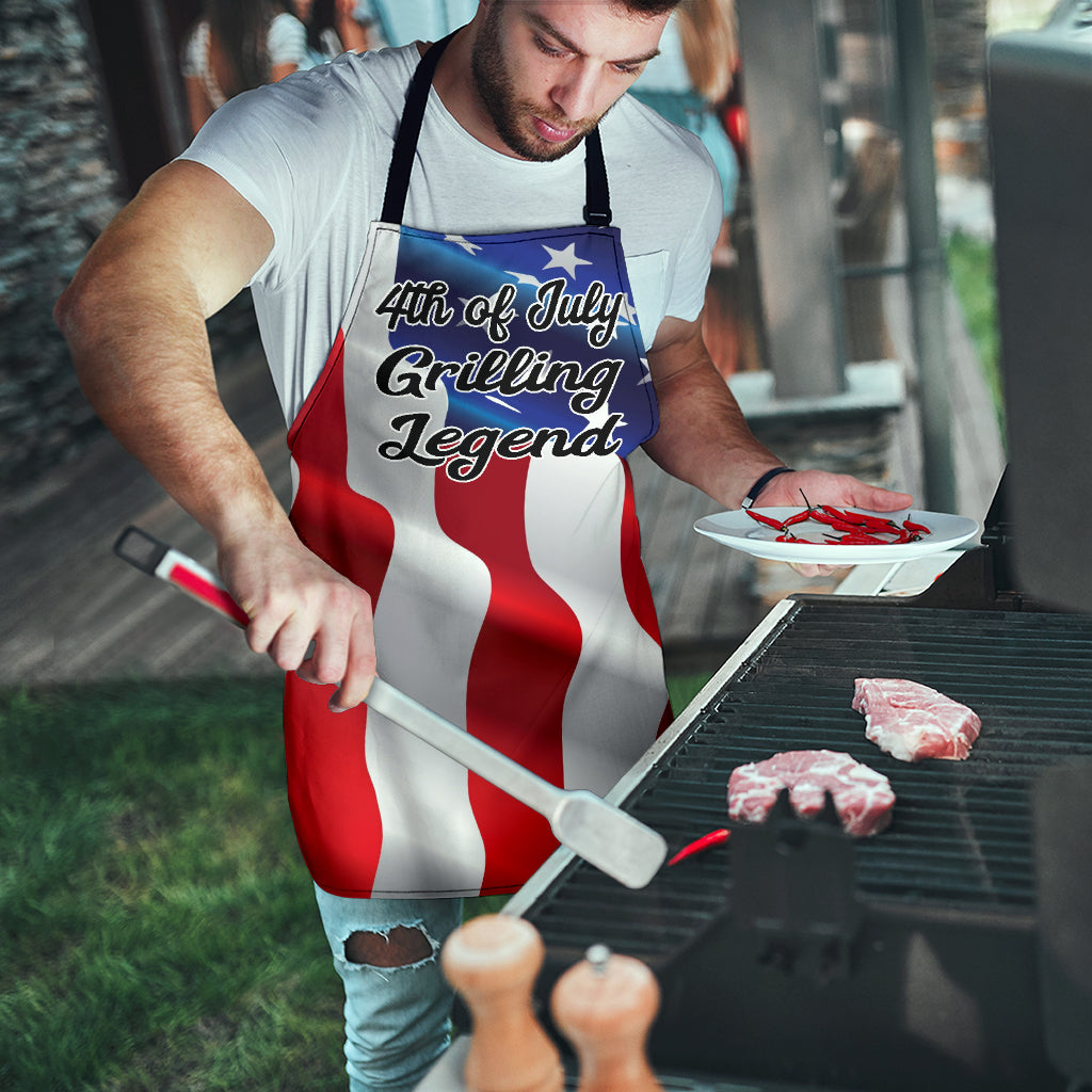 4th of July Grilling Men's Apron