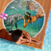 Load image into Gallery viewer, Dolphin Kiss Beach Blanket