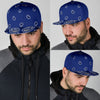 Load image into Gallery viewer, Royal Blue Bandana All Over Snapback Hat