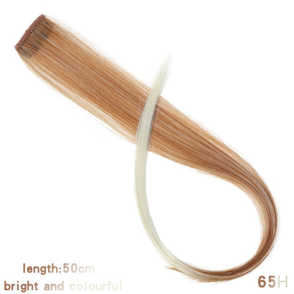 Colorful Long Straight Hair Hairpins Clip Extension